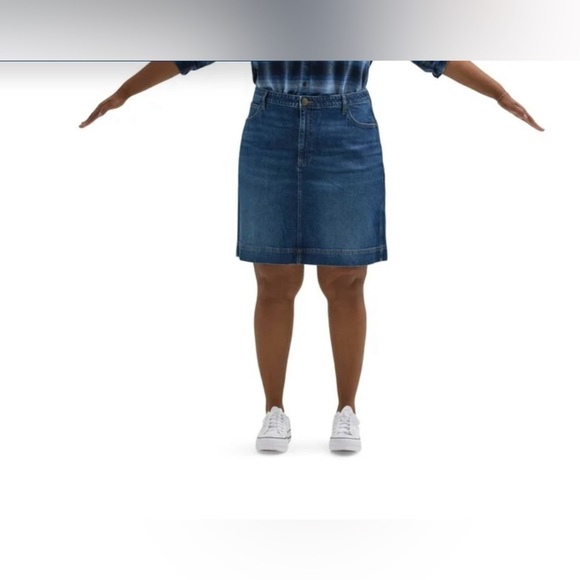 Lee® Women's Plus Mid Rise Heritage Skirt - Picture 6 of 13